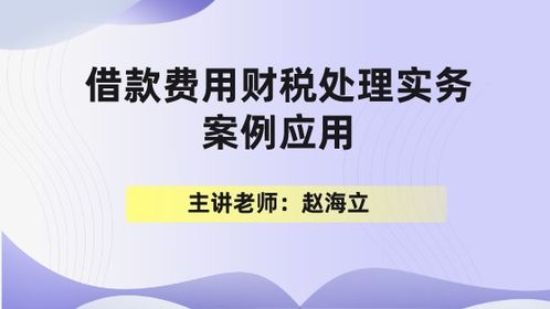 借款费用财税处理实务案例应用（二） 利息资本化与费用化的精准把握